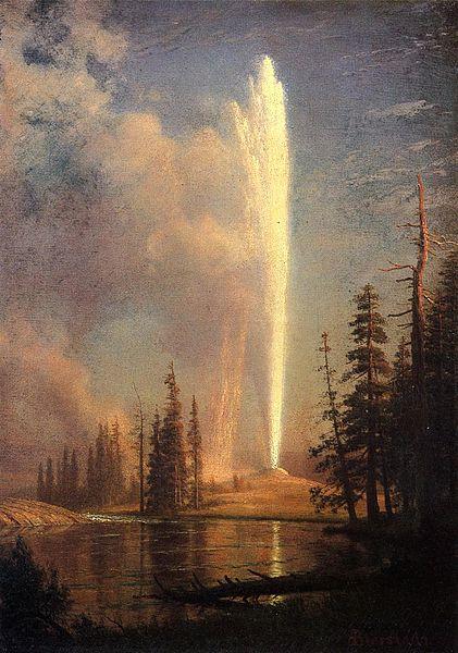 Albert Bierstadt Old Faithful oil painting image